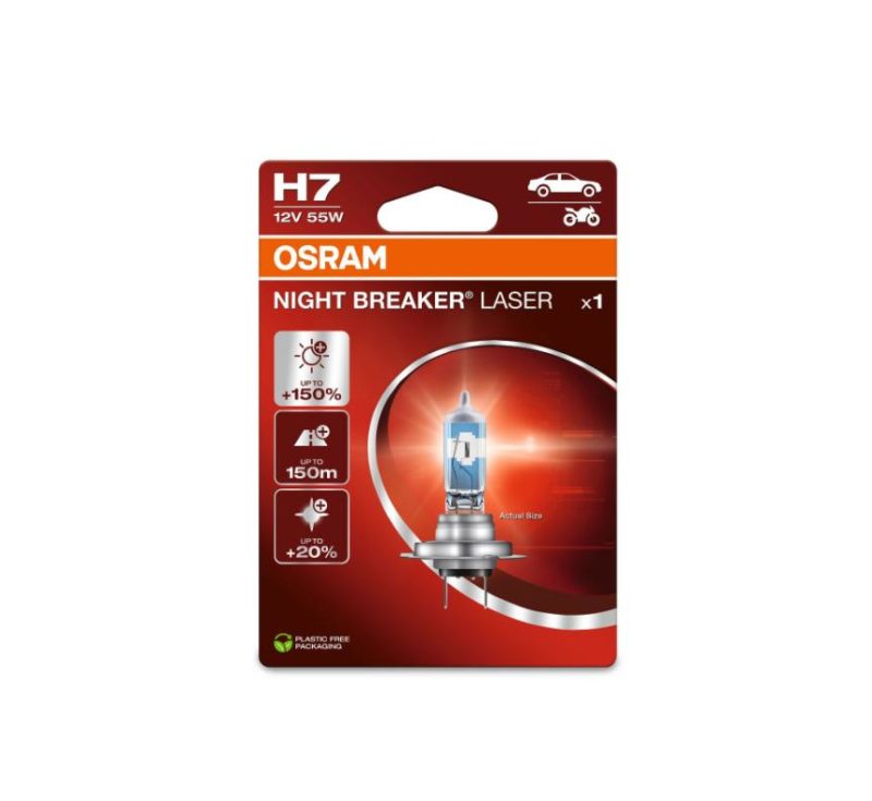 OSRAM H7 12V NIGHT BREAKER LASER +150%